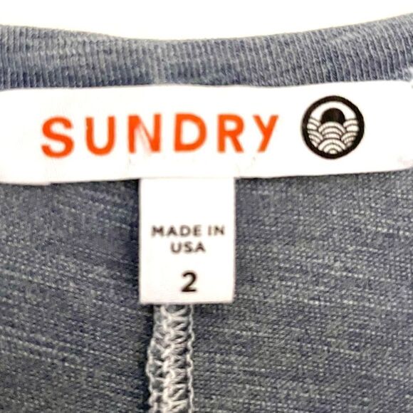 Sundry Racerback Side Rouched Dress in Pigment Shadow - Picture 7 of 8